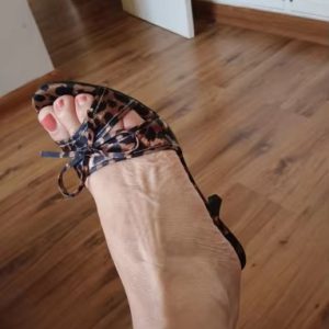 Leopard Print High Quality Pointed toe Bow Knot High Heel Slippers51.