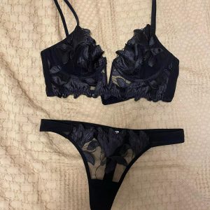 Lingerie Lace Embroidery Brassiere Push Up thin Deep V Bra and Panty Set72.
