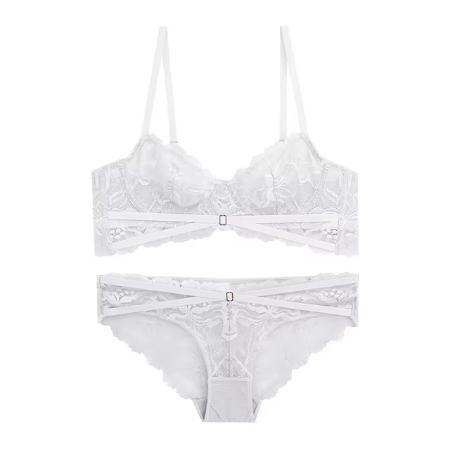 Lingerie Ultra-thin Push Up Brassiere Embroidery Lace Underwear Set - Image 2