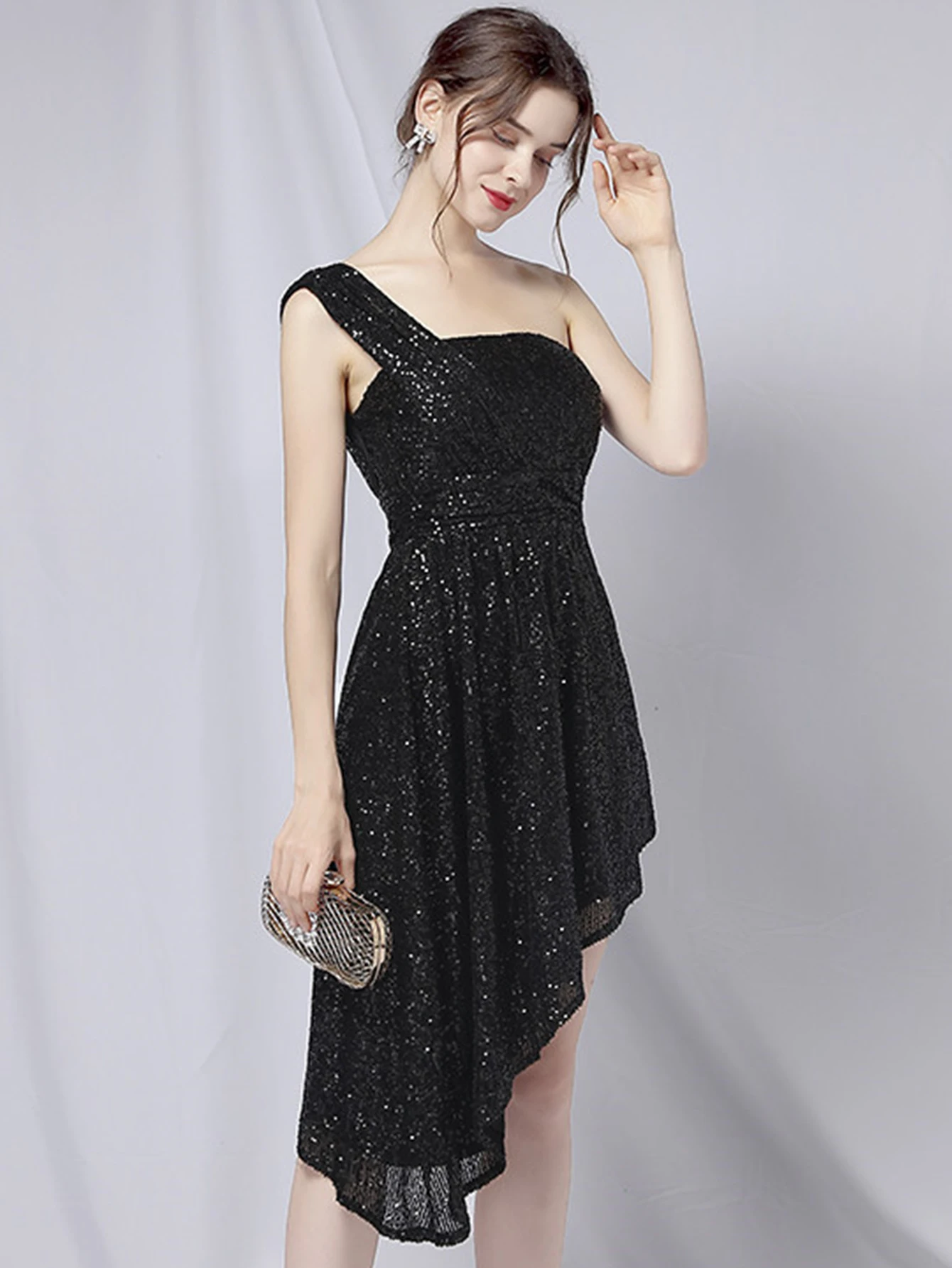 Luxury Elegant Backless Sequin Birthday Party Mini Dress - Image 20