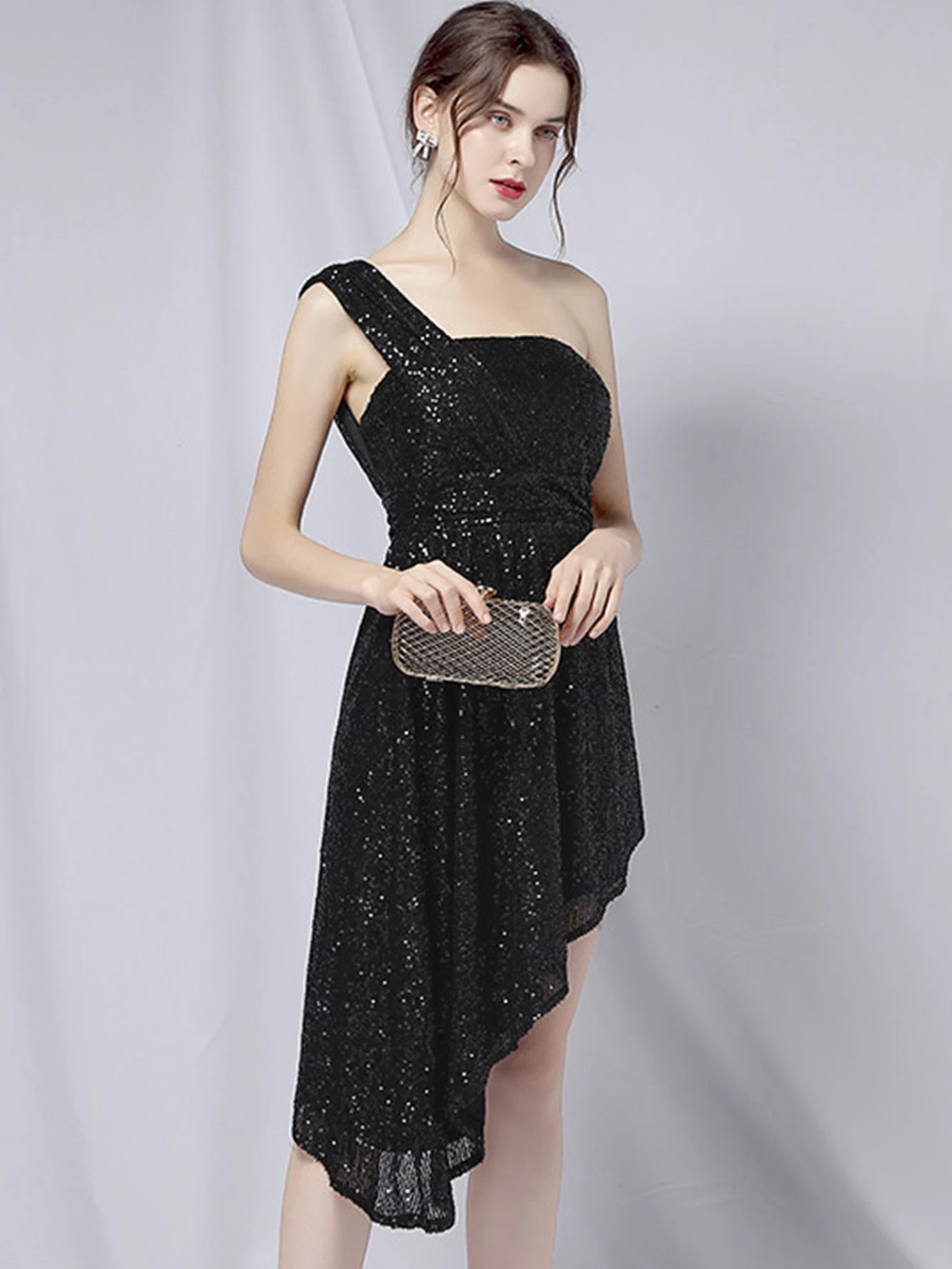 Luxury Elegant Backless Sequin Birthday Party Mini Dress - Image 21