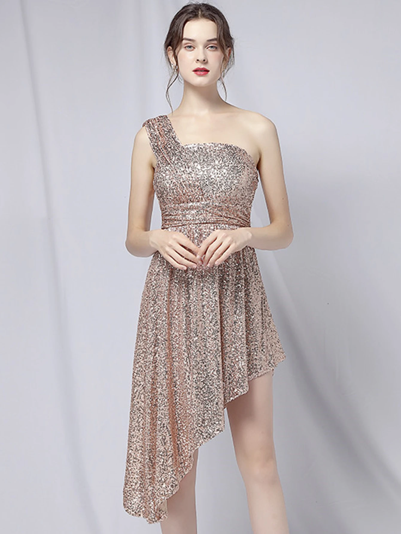 Luxury Elegant Backless Sequin Birthday Party Mini Dress - Image 42