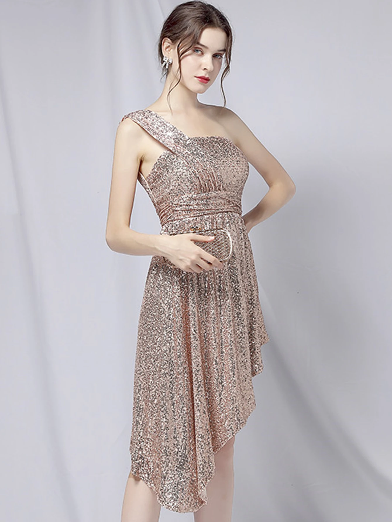 Luxury Elegant Backless Sequin Birthday Party Mini Dress - Image 39