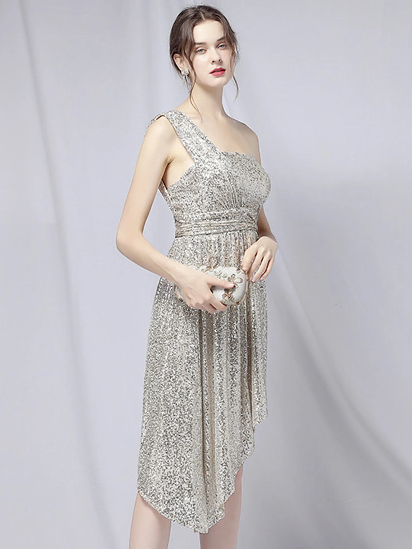 Luxury Elegant Backless Sequin Birthday Party Mini Dress - Image 29