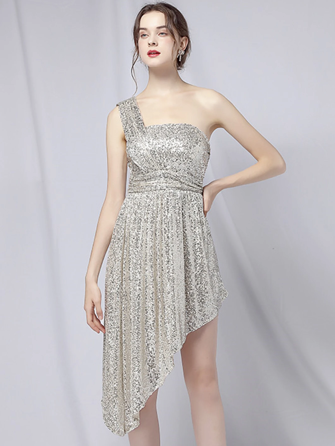 Luxury Elegant Backless Sequin Birthday Party Mini Dress - Image 30