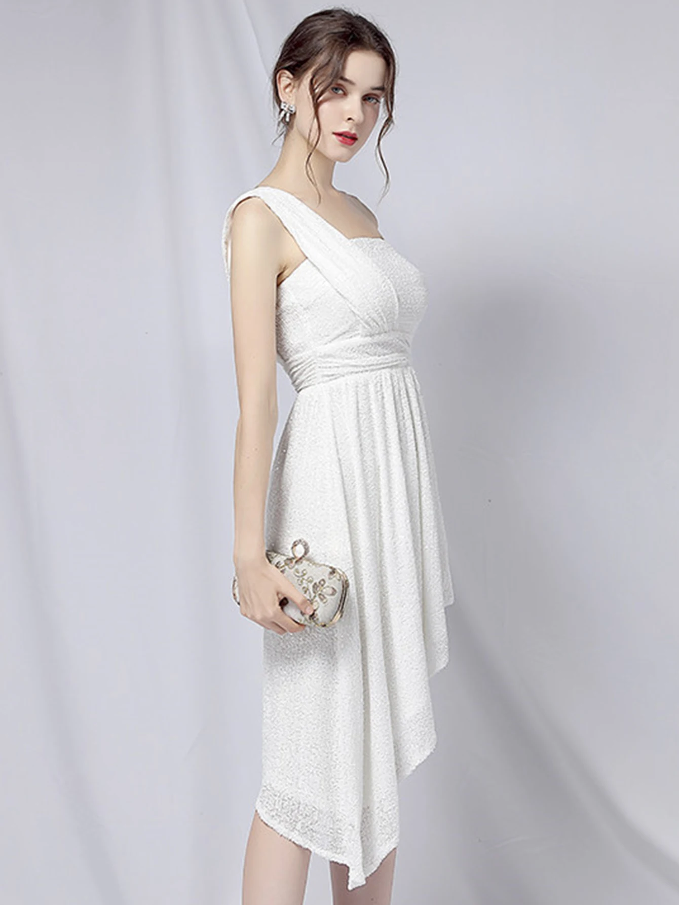 Luxury Elegant Backless Sequin Birthday Party Mini Dress - Image 12