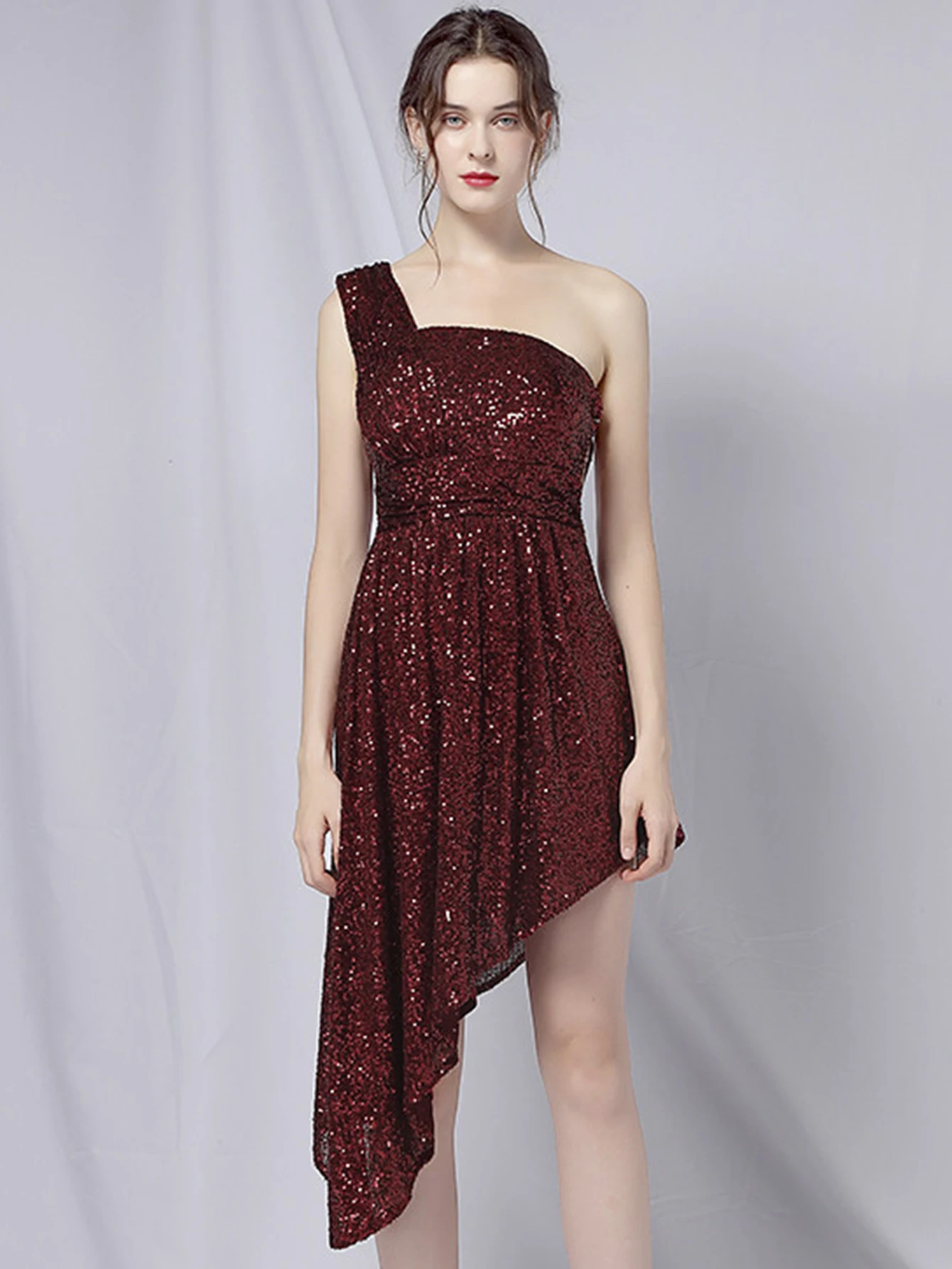 Luxury Elegant Backless Sequin Birthday Party Mini Dress - Image 2