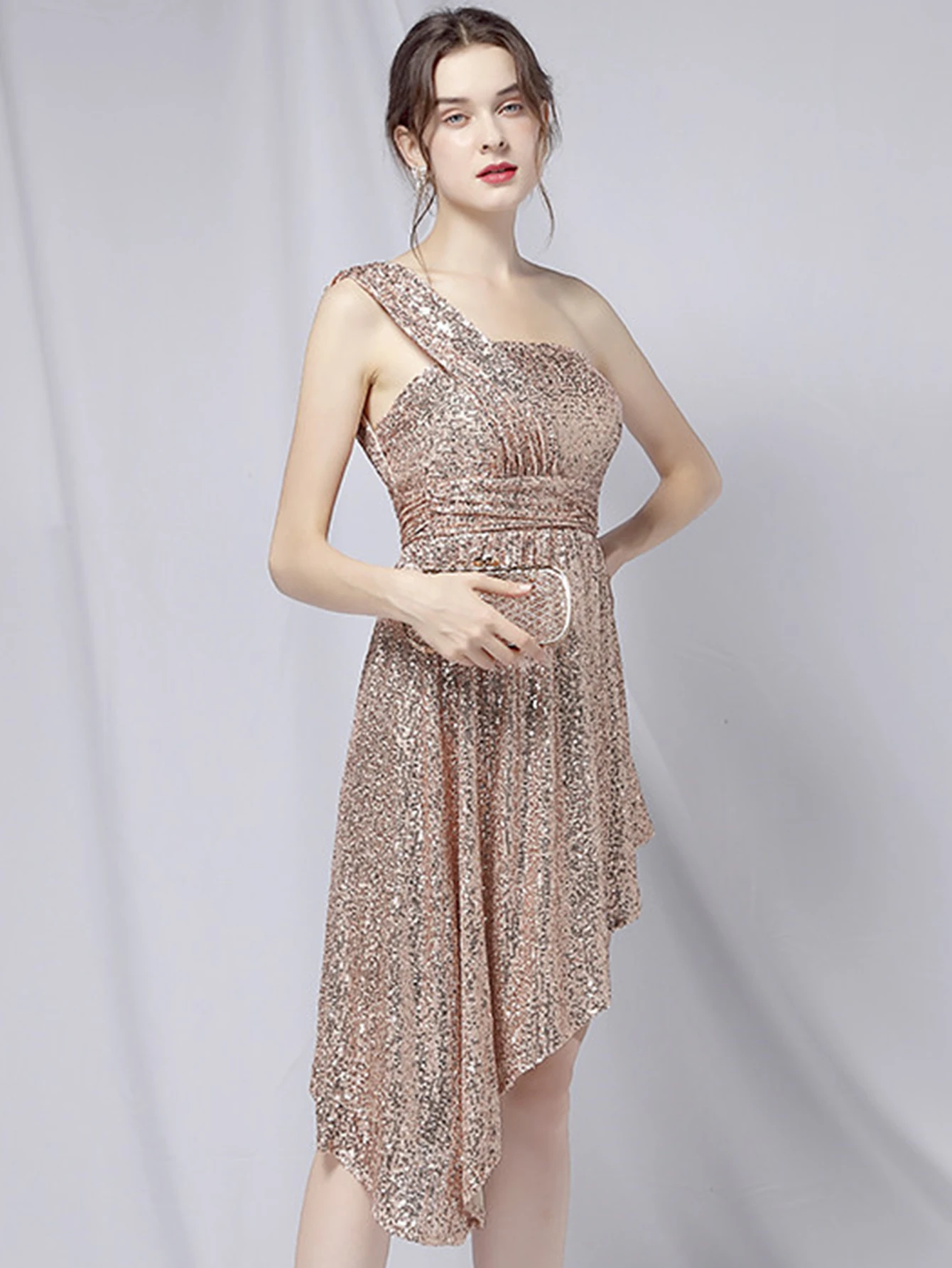 Luxury Elegant Backless Sequin Birthday Party Mini Dress - Image 41