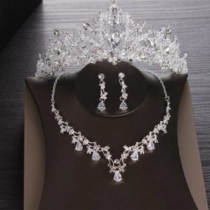 Luxury Heart Crystal Bridal Jewelry Sets