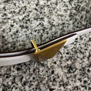 Luxury Leather Pyramid Buckle Double Sided Use Waist Chain Jeans Dress 58.