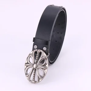 Alloy Buckle Waist Strap Pu Leather Jeans Dress Belt