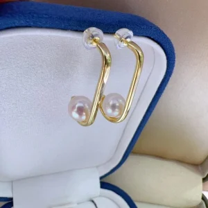 Minimalist Classic Earrings Aurora White AKOYA Pearl Earrings Advanced Design