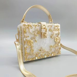 Hardware Diamond Setting Luxury Designer Handbags