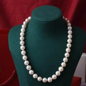Particle Strong Light Natural Freshwater Pearl Beaded Necklace Sterling Silver Fashion Jewelry