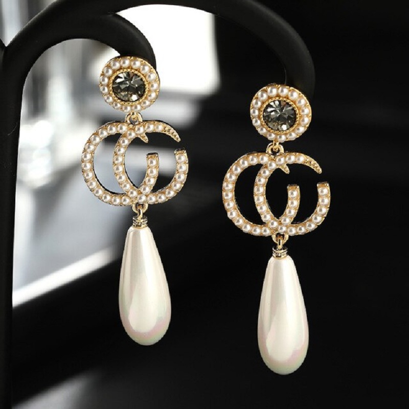 Princess Geometric Drop Earrings - Image 3