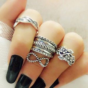 Rings Set In 4 Pcs Valentine Gift