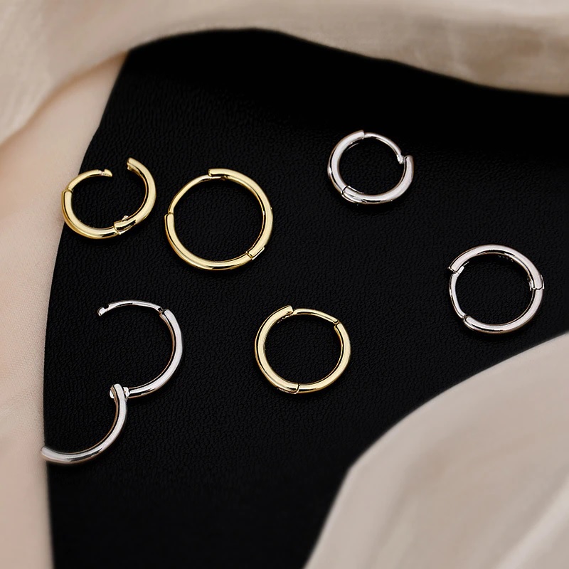 Round Circle Hoop Earrings Fashion Elegant Handmade - Image 4