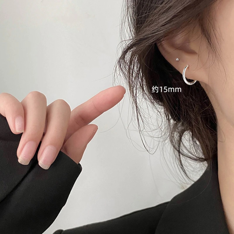 Round Circle Hoop Earrings Fashion Elegant Handmade - Image 5