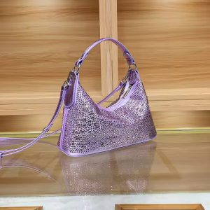 Luxury Satin Glitter Shiny Diamonds  Handbag