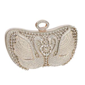 Luxury Inlaid Rhinestones Shiny Fashion Pocket Clutch