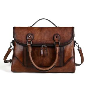 Genuine Leather Fashion Vintage Crossbody Handbag