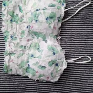 Sweet Floral Corset Vest Beach Style Sleeveless Lace Blouse105_11zon