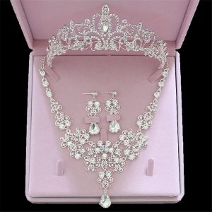 Tiara Crowns Necklaces Earrings Jewelry Accessories