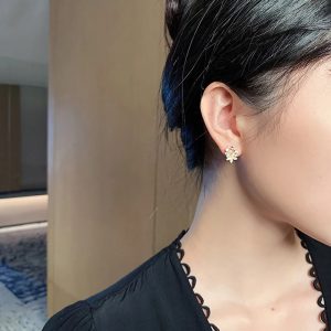 Trendy Flower Butterfly Stud Earrings