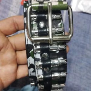 Trendy Punk Wide Hollow Rivet Rock Wild Adjustable Belt54.