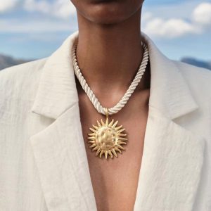 Trendy Sun Flower Pendant Necklaces Jewelry