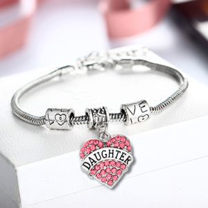 Tribute to Daughter Rhinestone Bracelet