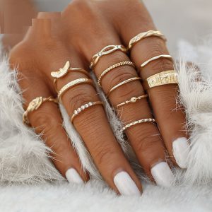 Vintage Boho Knuckle Party Rings Punk Jewelry Gift