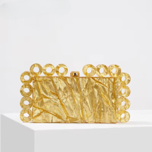 High Quality Acrylic ivory Box Clutch