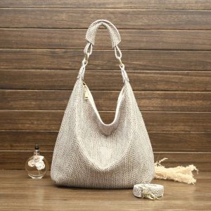 Shiny Serpentine Fashion Soft Real Snake Embossed Genuine Leather Handbags