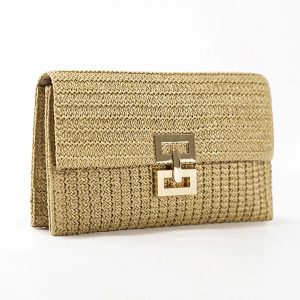 Causal Straw Woven Raffia Crochet Luxury Purse Clutch