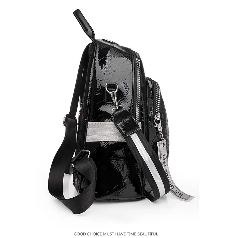 High Quality Fashion Pu Leather Casual Backpack - Image 3