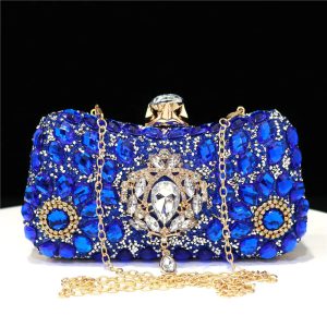 Crystal Pendant Fashion Single Sided Diamond Clutch