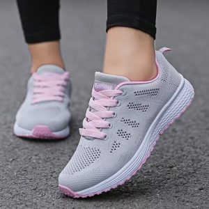 Casual Breathable Walking Mesh Footwear Flat Shoes