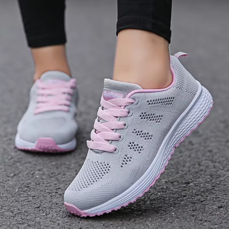 Casual Breathable Walking Mesh Footwear Flat Shoes