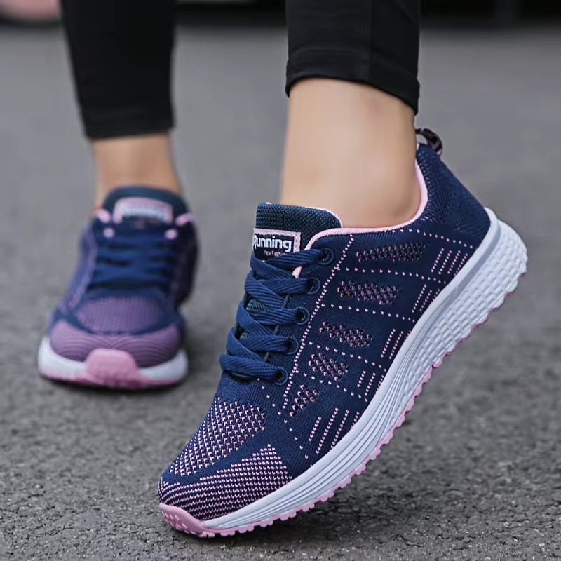 Casual Breathable Walking Mesh Footwear Flat Shoes - Image 4