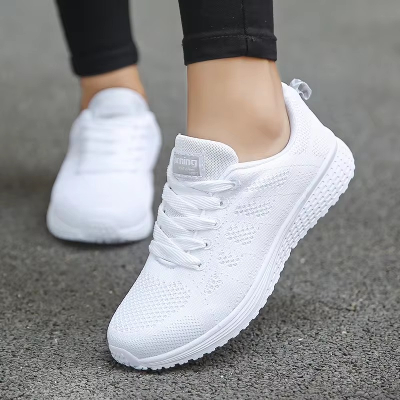 Casual Breathable Walking Mesh Footwear Flat Shoes - Image 2
