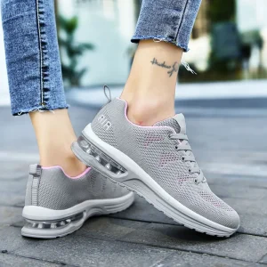 Casual Mesh Lace Up Breathable Thickening Extra High Running Shoes
