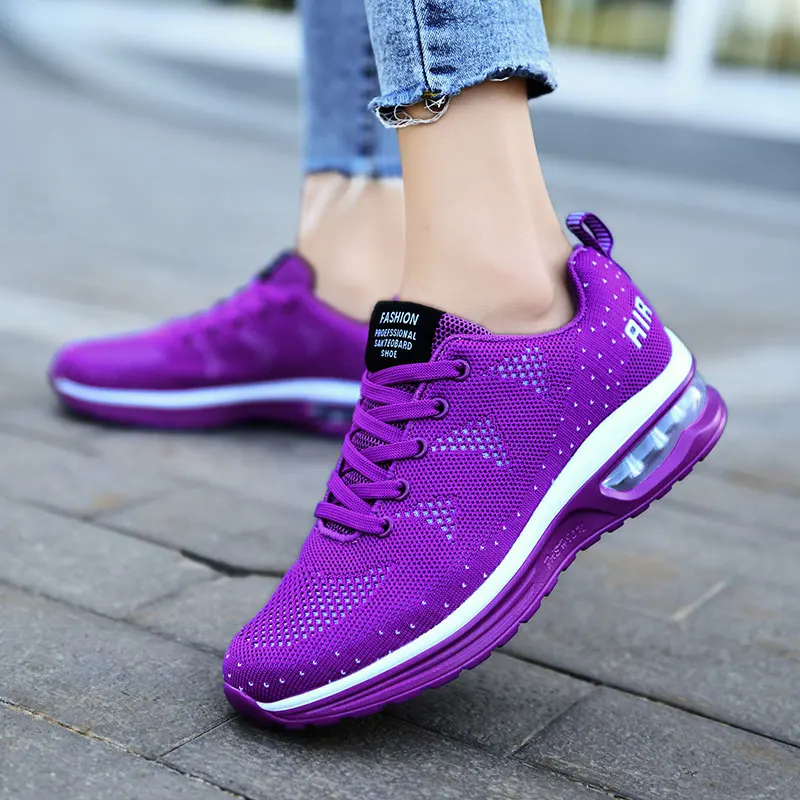 Casual Mesh Lace Up Breathable Thickening Extra High Running Shoes - Image 20