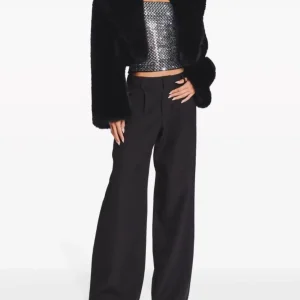 Causal Open Stitch Imitation Fur Lapel Long Sleeves Solid Color Versatile Coats