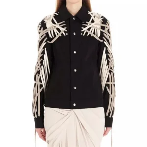 Drawstring Solid woven High quality pure cotton long sleeved jacket