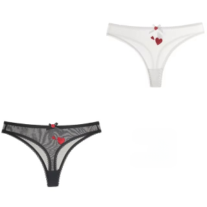 Lace Lingerie Low-waist Heart Ins Embroidery Sweet Underwear Panties