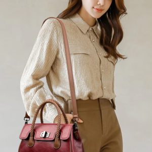 Luxury Designer High Quality Soft Leather Large Capacity Handbag