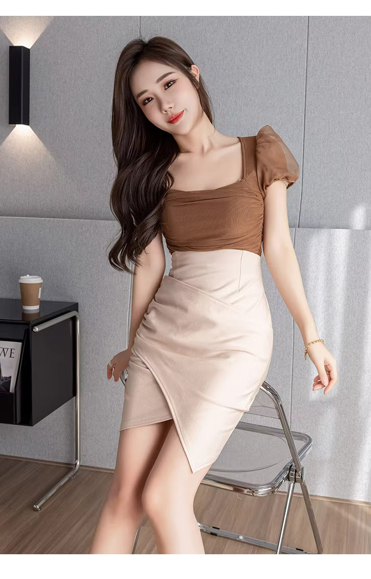 Elastic High Waist Faldas Largas Slim Elegant Bodycon Skirt - Image 10