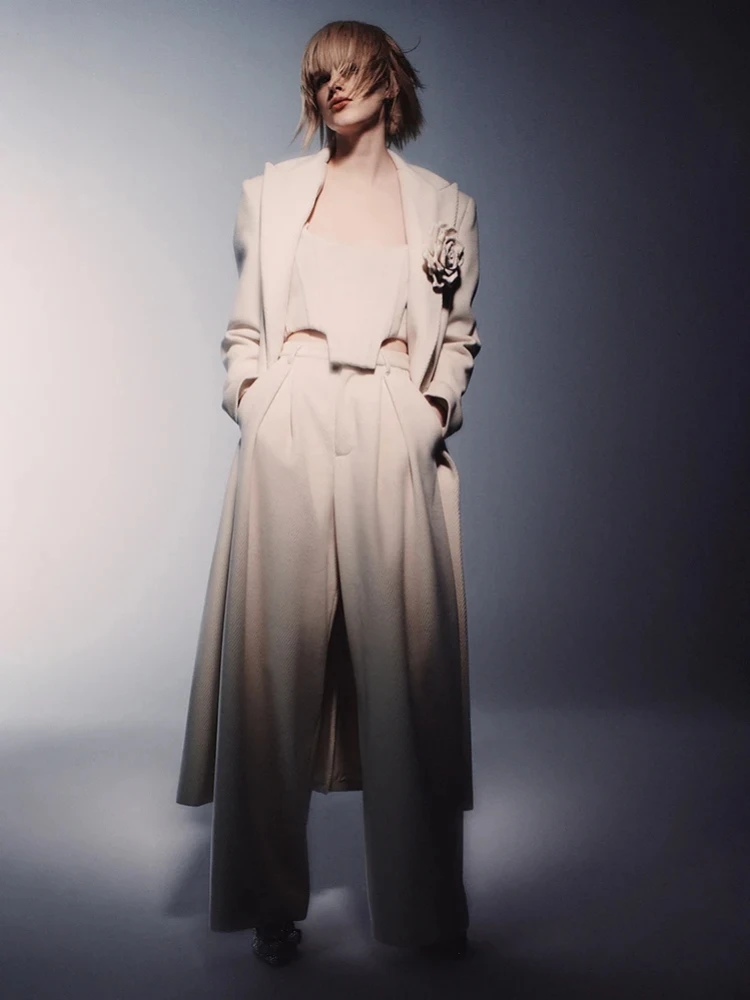 Strapless Crop High Waist Two Piece Sleeveless Elegant Party Suits And Outfits - Image 5