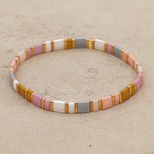 Trendy Glass Bohemia Tila Bead Bracelets Beach Jewellery
